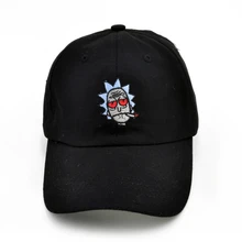 Rick and Morty Hats The New US Animation Rick Caps Dad Hat Adjustable High Quality Cotton Baseball Cap Black Beige Bone Snapback rick and morty new black dad hat crazy rick baseball cap american anime cotton embroidery snapback anime lovers cap men women