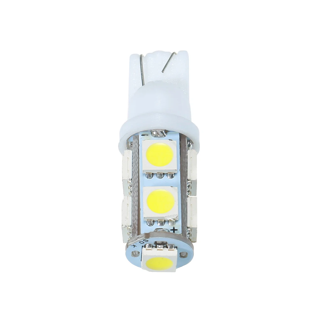 50 шт. T10 194 168 9SMD-5050 W5W СВЕТОДИОДНЫЙ Свет источника красного света супер яркий автомобильный габаритный задний фонарь лампы авто аксессуары