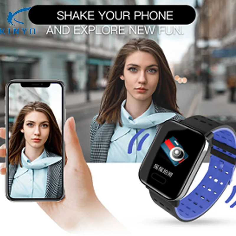 KINYO bluetooth водонепроницаемый smartband пульсометр кислородные браслеты напоминание о звонке фитнес-браслеты для пар ios android