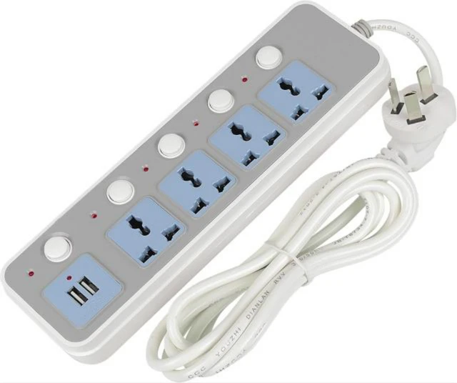 Push through socket extension 3 meter wire 3a 250v e27 613 42 off
