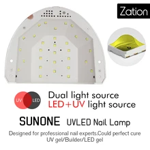 Zation автоматический зондирующий Маникюр для ногтей, инвентарь новая сушка ногтей машина 48 Вт УФ светодиодный светильник для ногтей лампа для всех гелевых ногтей искусство лампы для отверждения