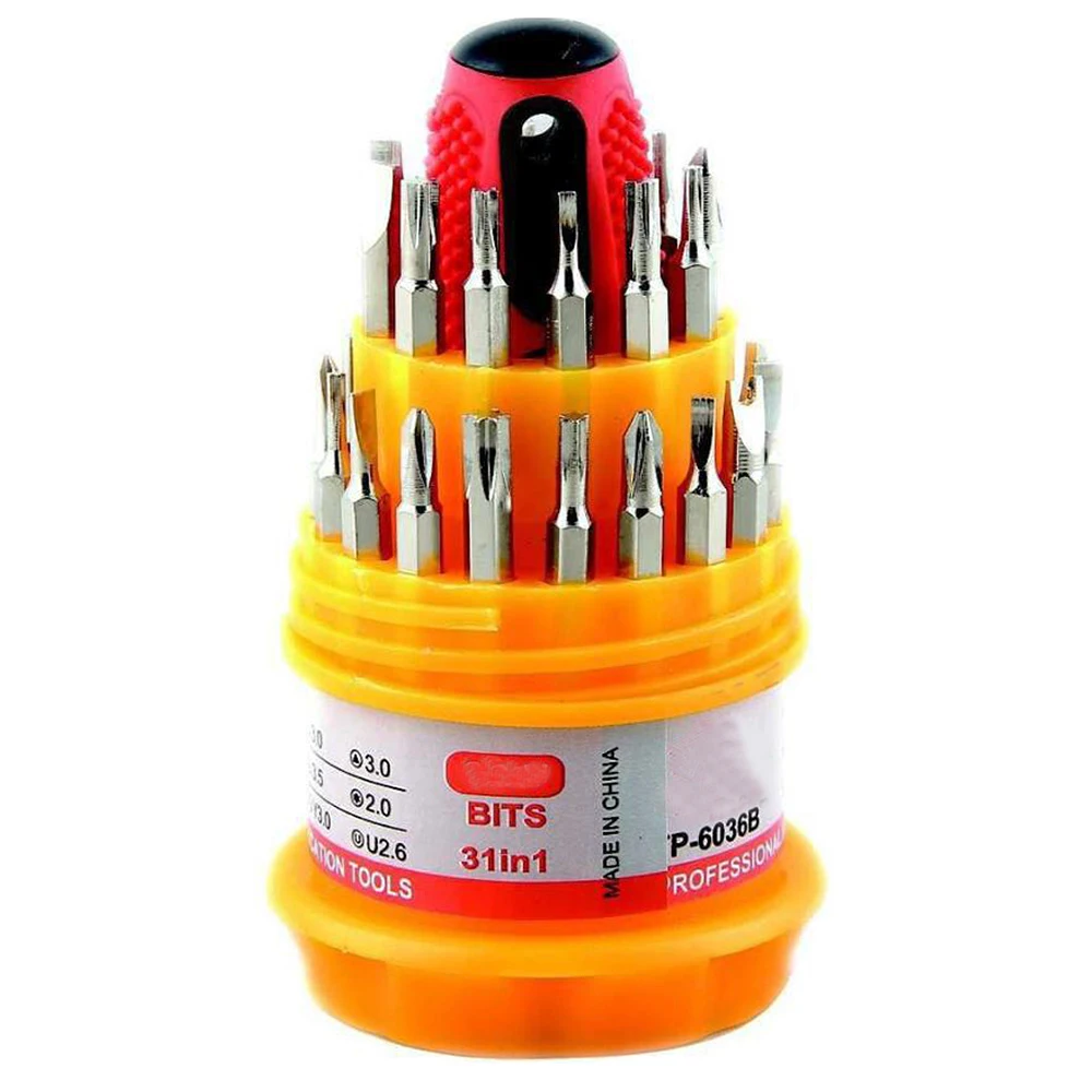 50set/lot 31 in 1 Multinational Tri Wing & Torx Screwdriver Set