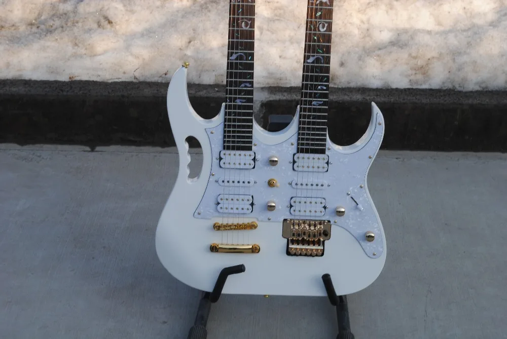 

2019 new arrival electric guitar top quality guitarra electrica replica guitar kit double neck made in China guitare electrique