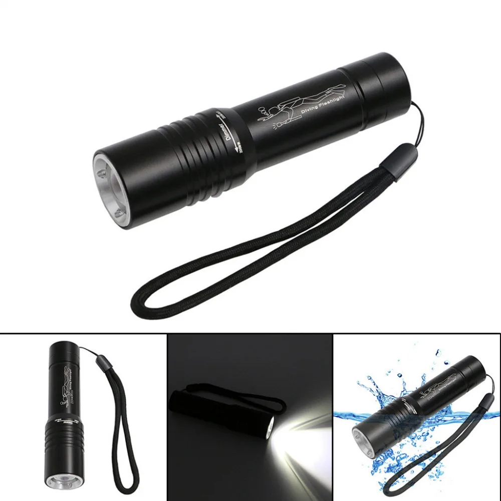 2019 LED aluminum alloy telescopic focusing diving bike flashlight USB rechargeable flashlight for bicycle LED waterproof 40J19 (3)