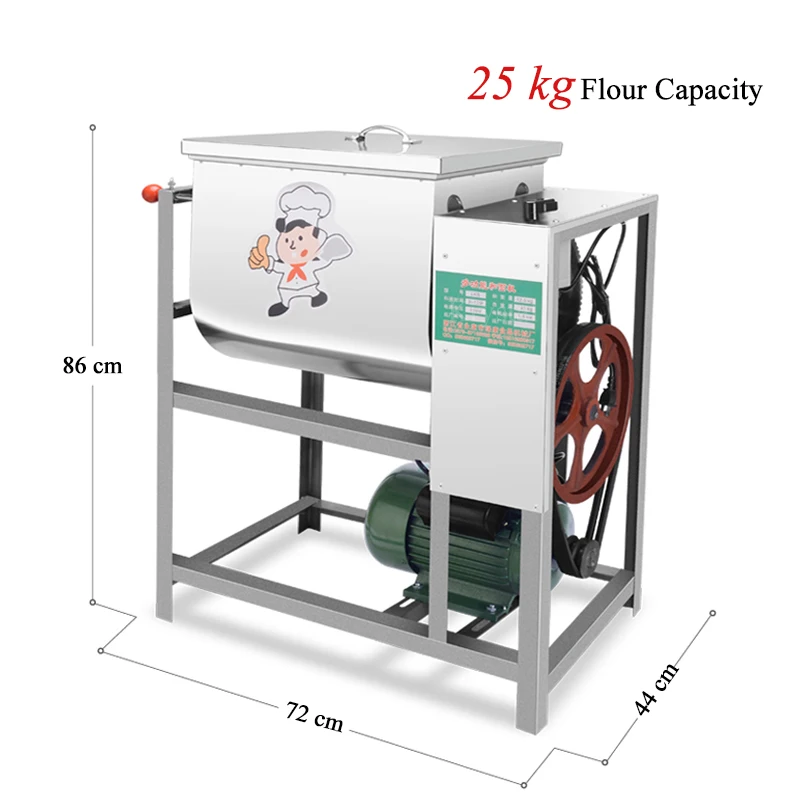 Автоматический миксер для теста, емкость 25 кг, Миксер с крюком для теста, миксер из нержавеющей стали, Миксер для кухни