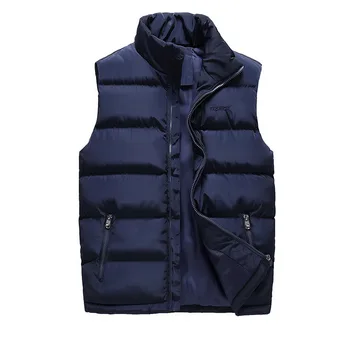 

Plus size 6XL Men Cotton Vest Autumn and Winter Couple Models Warm Cotton Vest Men Sleeveless Vest Jacket Waistcoat Mens Homme