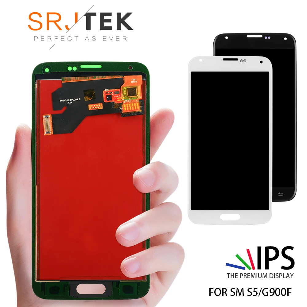 

LCD For Samsung S5 G900F Display LCD Screen Touch Digitizer Assembly Compatible for Samsung Galaxy S5 G900 G900F LCD
