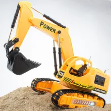 Детские игрушки 6ch Беспроводной Дистанционное управление платные RC инженерные машины экскаватор землекоп болельщик с легкими