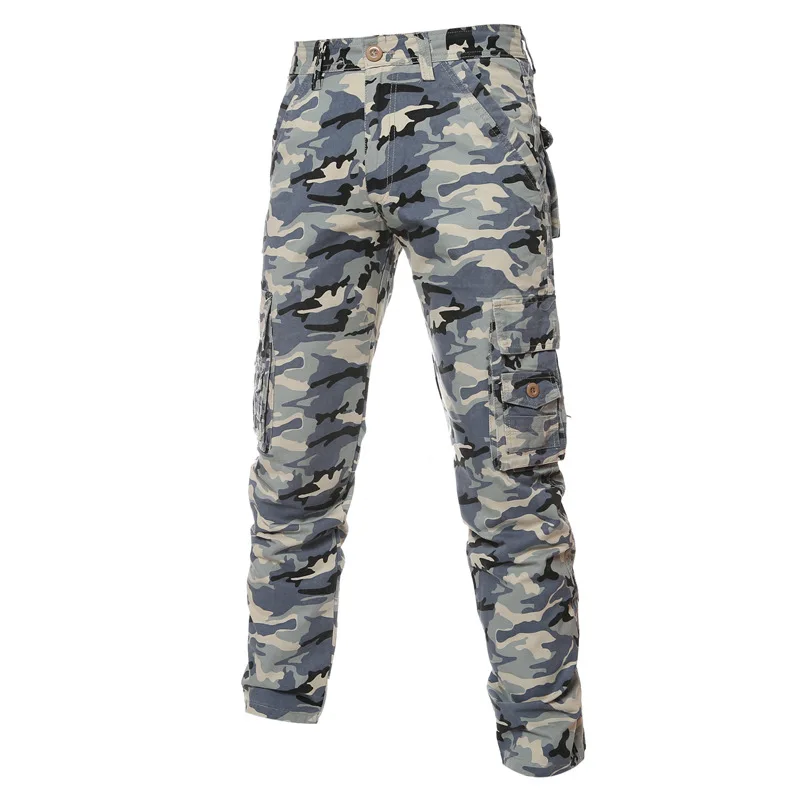 

2017 Men's Fashion Style Slim Fit Cargo Pants Hot Sale Clothing Camouflage Military Tactical Pants