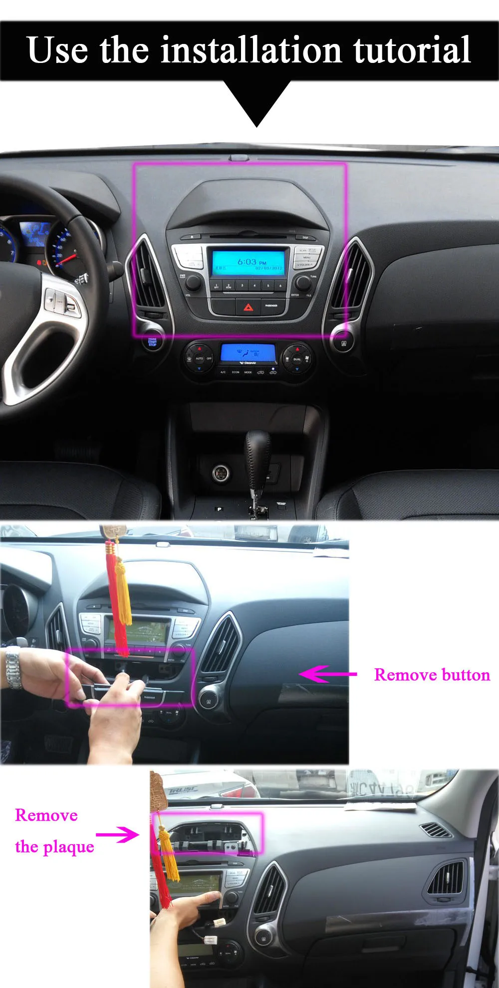 Cheap Android 2Din Car DVD For Hyunda IX35 Tucson 2010-2015 Quad Core 1024*600  Car Radio Video Player GPS Navigation 22