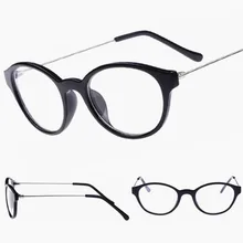 Ретро Винтажные круглые очки рамки для мужчин и женщин легкий вес Мода овальные очки с прозрачными защитными стеклами tr90 рамка аксессуары