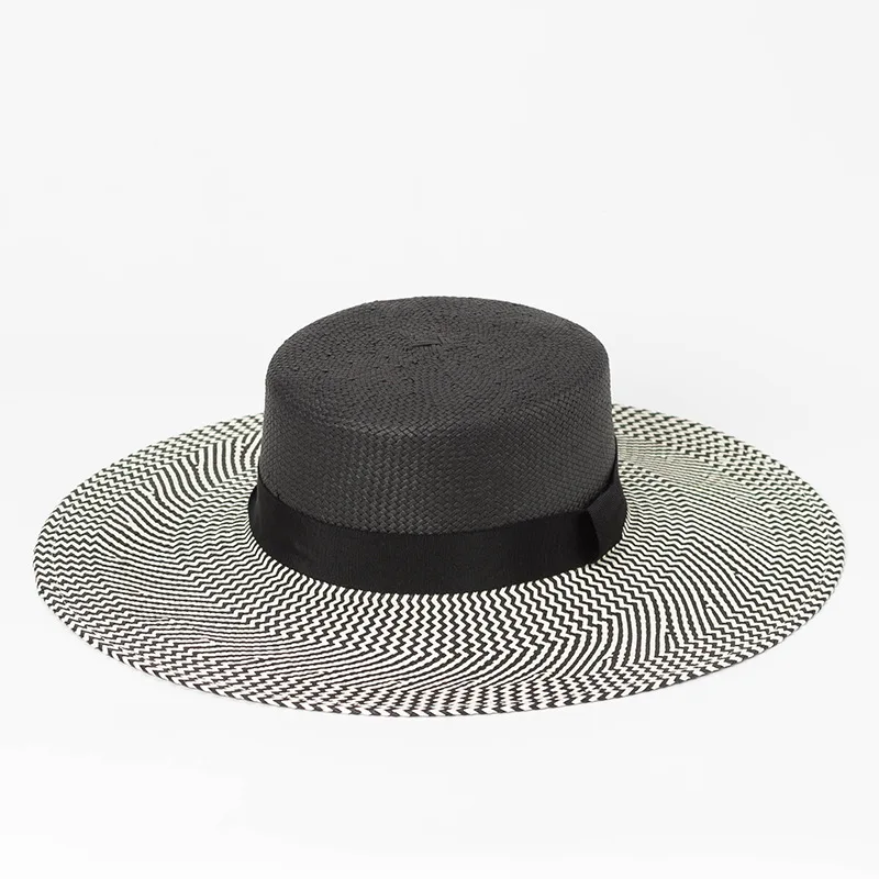 Шляпа от солнца для женщин летние пляжные шляпы 2018 новый модный бумажный соломенная шляпа Дамы батер шляпа 681048