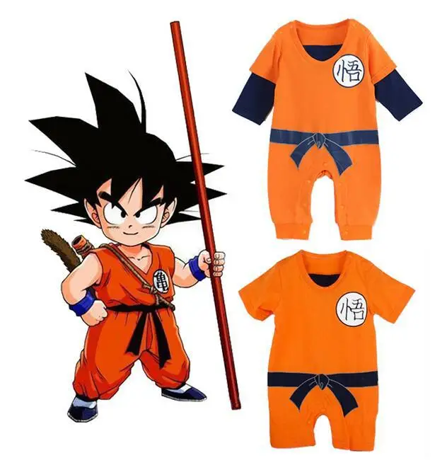 

Dragon Ball Baby Pants Newborn Baby Boy Goku Style Long Sleeve Autumn Clothes Long Sleeve Jumpsuit