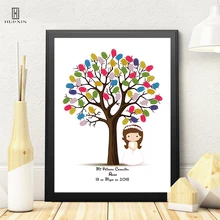 Забавное пользовательское имя, дата отпечаток пальцев подпись DIY книга для гостей для девочек Первое Святое Причастие ior подарок Ablution