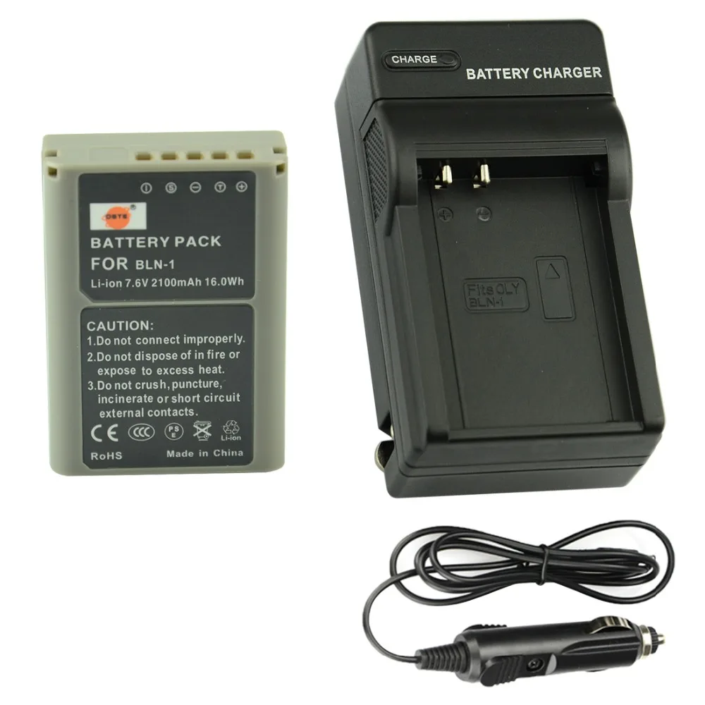 

DSTE BLN-1 Rechargeable Battery + Travel and Car Charger For Olympus E-M5 OM-D E-M1 E-P5 Camera