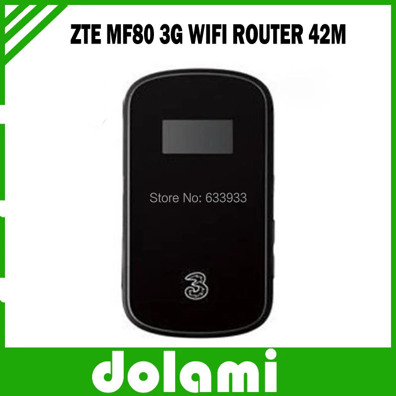 Unlocked ZTE MF80 42Mbps 3G WCDMA/GSM Wireless Router 4G