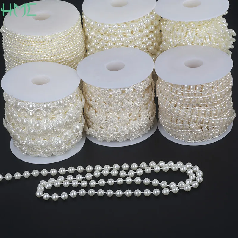 Ivory Pearl Bead Chain for DIY Decorations & Crafts