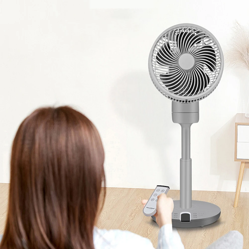 

Electric Floor Stand Fan APP Control/Remote Control Cooling Fans Silence Touch Screen Timing Adjustable Height For Home Office