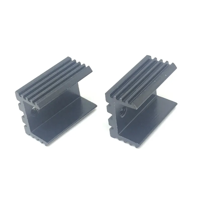 10pcs Free Shipping Aluminium TO-220 Heatsink TO 220 Heat Sink Transistor Radiator TO220 Cooler Cooling black 20X15X10MM 4
