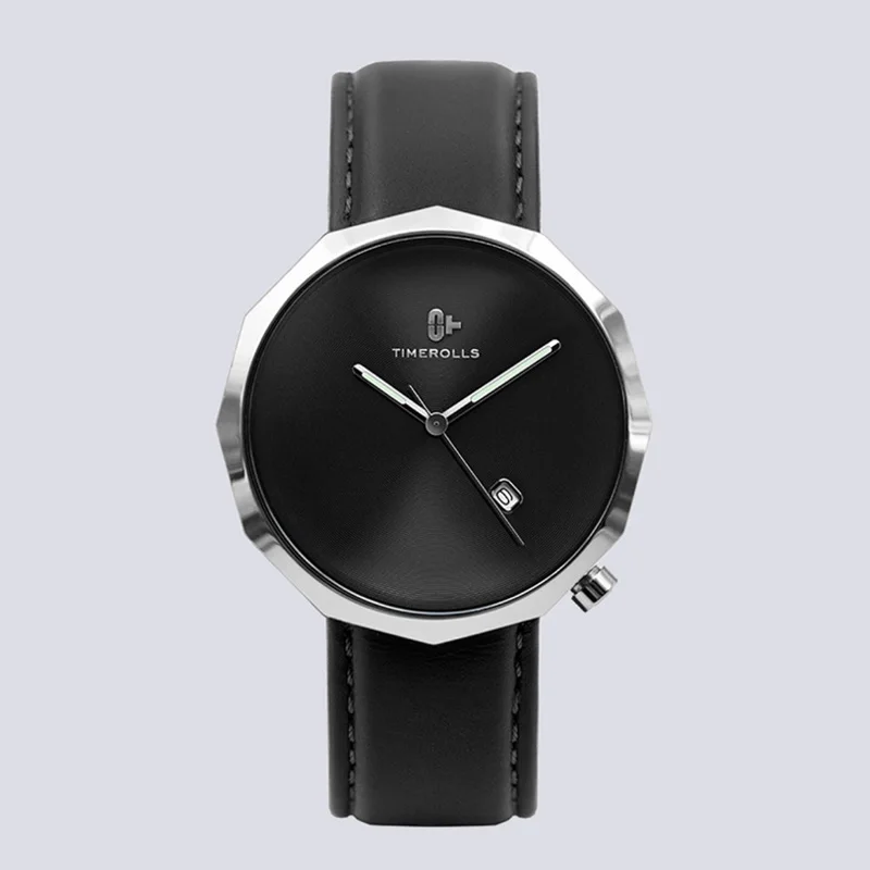 Xiaomi Mijia Youpin NUT серии двенадцати Угловые кварцевые часы TIMEROLLS элегантность Черный Синий кожаный ремешок модные мужские часы