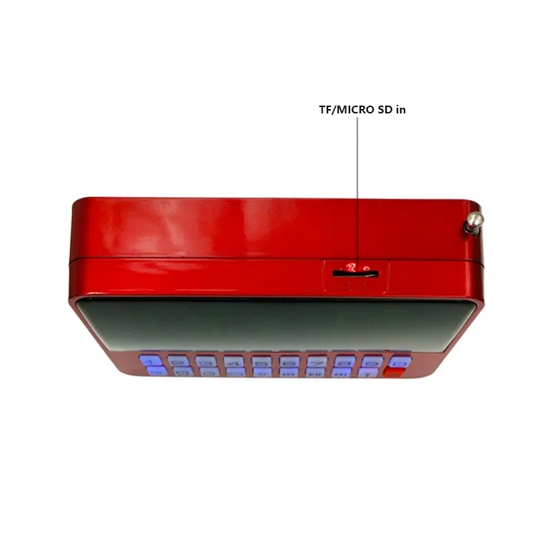 KK60 с большим светодиодный дисплеем TF \ Micro SD USB динамик MP3-плеер FM радио часы будильник светодиодный фонарик