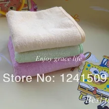 Высокое качество домашний сад полотенца из бамбукового волокна 3 цвета зеленый желтый порошок детские полотенца для взрослых 8