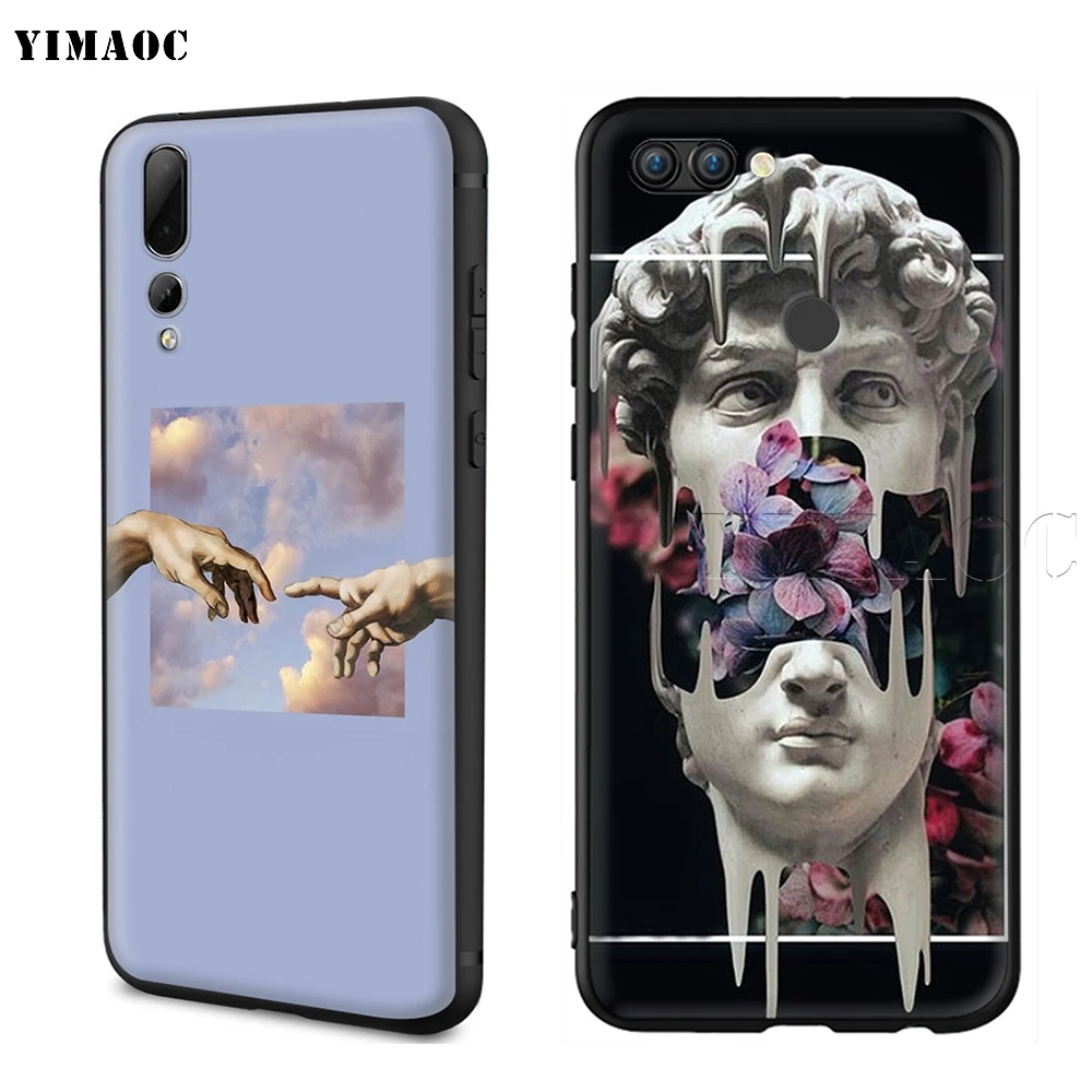 Силиконовый чехол с художественной статуей YIMAOC Michelangelo для huawei mate 10 P8 P9 P10 P20 Lite Pro P Y7 Y9 Smart Mini