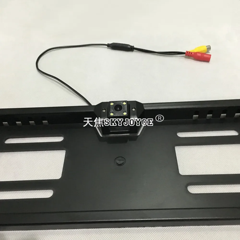 Black  Silver CCD HD rear view camera Lada Granta Kalina Largus Priora car camera Russia European license plate frame camera  (8)