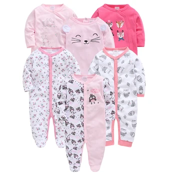 

2019 3pcs/set 2pcs/lot Baby Girl Clothes Set Cute Cartoon Infant Full Sleeve Cotton roap de bebe Newborn Baby Girls Romper