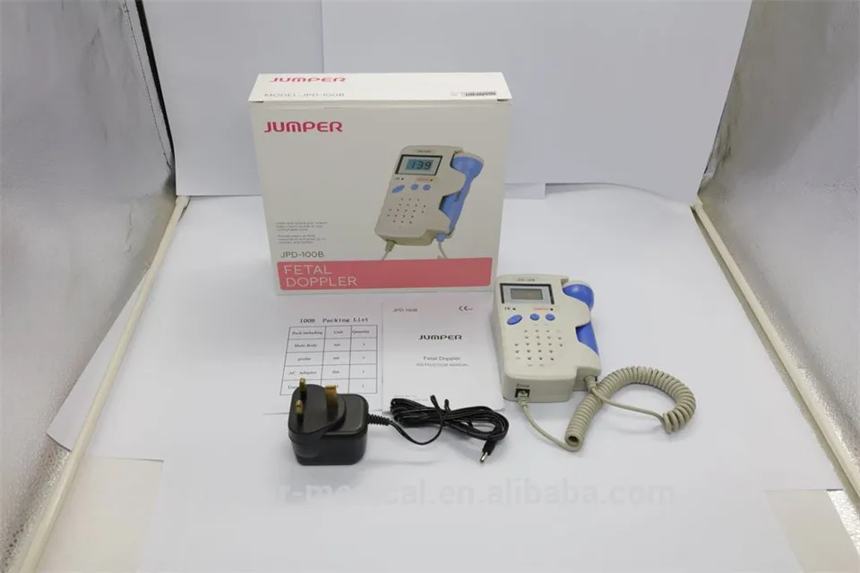Jumper Handheld Pocket Digital Fetal Doppler JPD-100B 2.5MHz Home Use Baby Heart Rate Detector Monitor with Rechargeable battery (12)