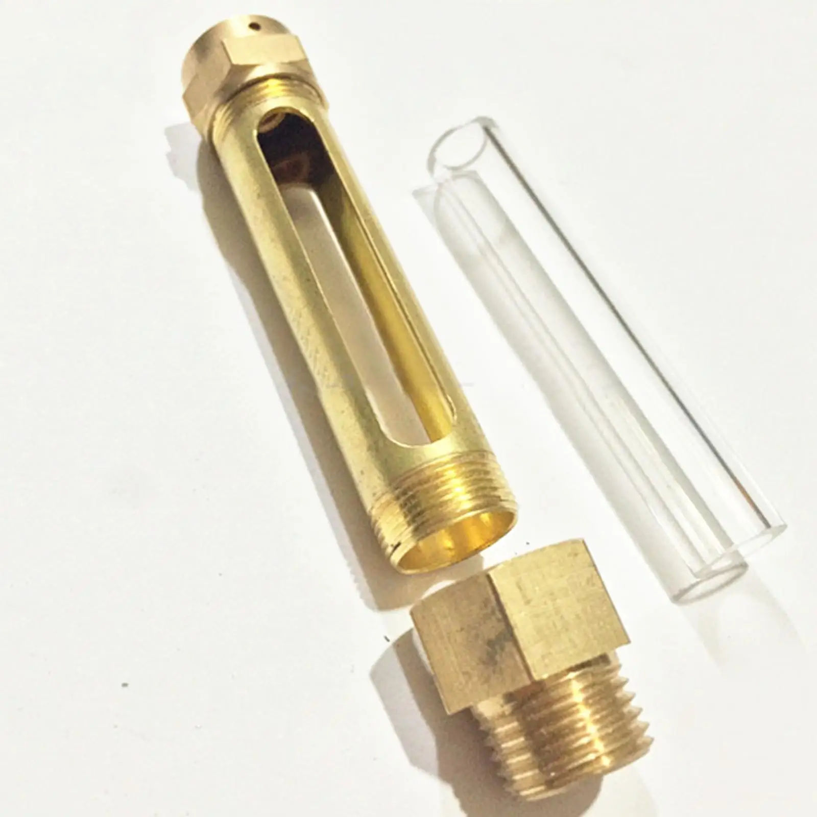 1/4" BSP 80mm Lube Devices Brass Oil Level Gauge Indicator Sight Glass Lathes 
