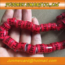 Красный Япония голубь кольца птица кольцо 100 шт