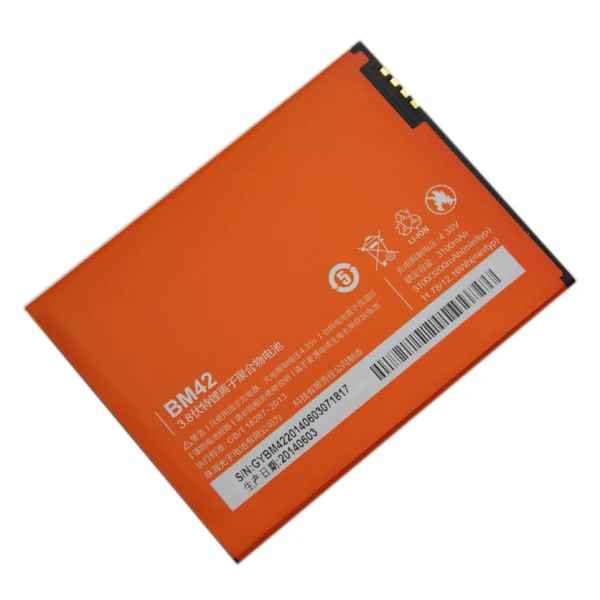 3100 мАч BM42 Оригинальный аккумулятор для Xiaomi hongmi NOTE 4G Prime Redmi Note Batterie мобильный