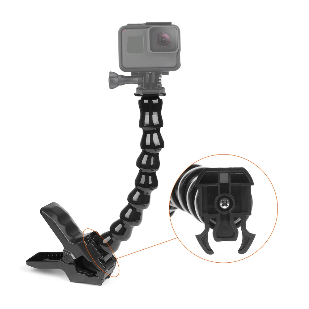 Штатив с гибким зажимом для GoPro Hero 8 7 5 Black Sjcam M10 Xiaomi Yi 4K Eken Dji Osmo Go Pro 7 аксессуары для камеры