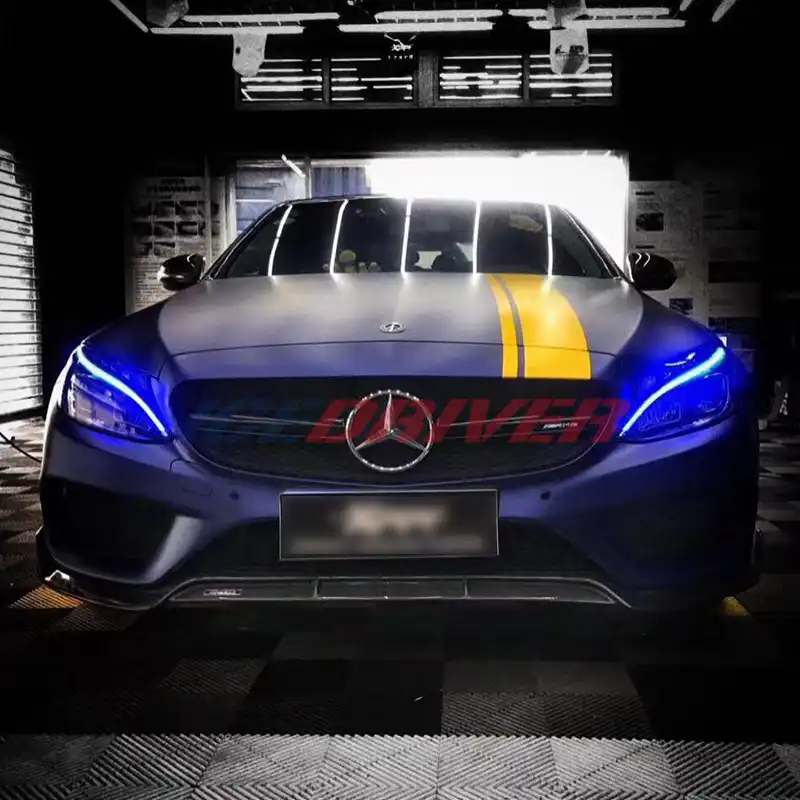 Icedriver Fur Mercedes Benz C Klasse Drl Rgb Mehrfarbige Led Boards 2019 Tagfahrlicht Damon Auge Teufel Auge Engel Augen Signal Lamp Aliexpress