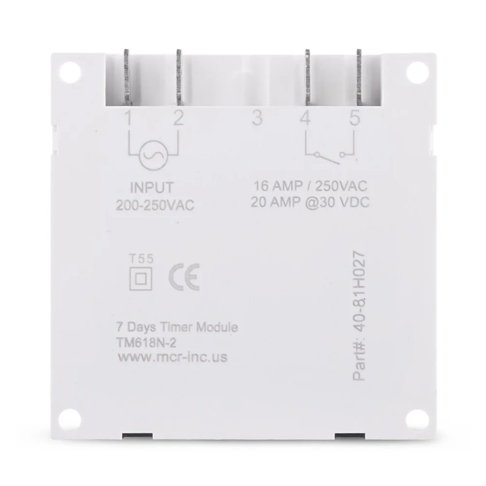 SINOTIMER TM618N 2 В 220 ЖК дисплей Цифровой AC программируемый таймер с UL перечисленных