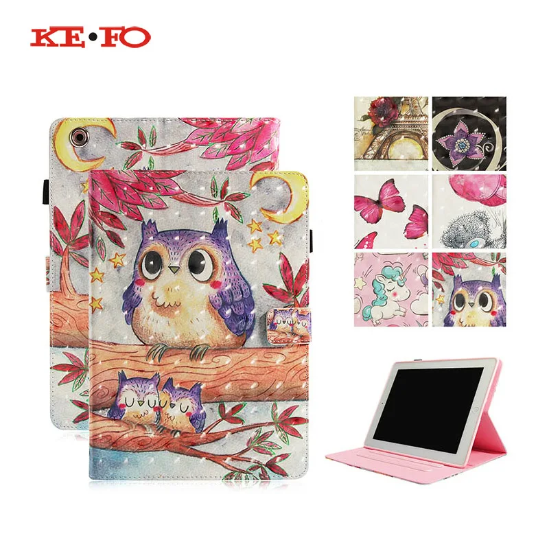 

Fashion Owl Pattern Case for Apple ipad 2 ipad 3 ipad 4 Tablet Case Cover Funda PU Leather Flip Stand Skin Shell For ipad 2 3 4