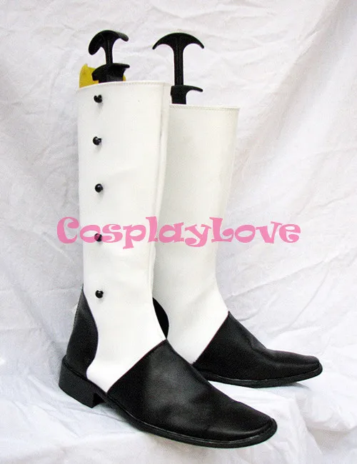 614 Custom made circus colonel gray shoes boots from black butler Kuroshitsuji Cosplay (2)