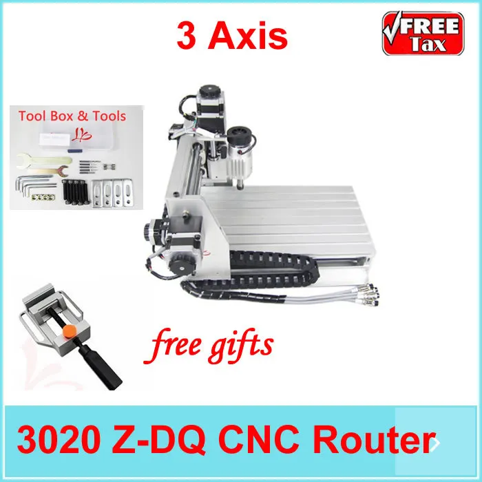 

EU no tax ! Mini cnc milling machine ball screw and tool auto-checking instrument, 3020 wood PCB engraving machine