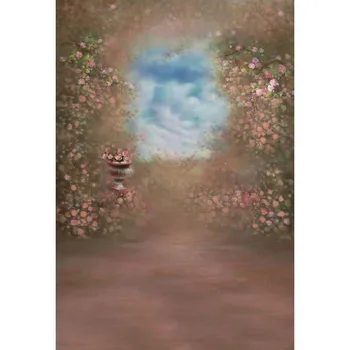

Customize washable wrinkle free rococo painting style floral photography backdrops for photo studio portrait backgrounds S-1262