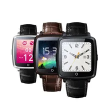 Lederband bluetooth smartwatch u11c smart watch telefon unterstützung sim karte, video-wiedergabe für iphone/samsung/xiaomi pk u8 gt08 dz09