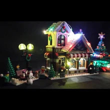 Led Light Set For Lego 10249 Creator Expert Winter Shop Compatible 35019 Building Blocks Bricks Toys (only light+Battery box) 945pcs creator expert winter holiday toy shop 39015 diy model building kit blocks gifts children toys compatible with lego