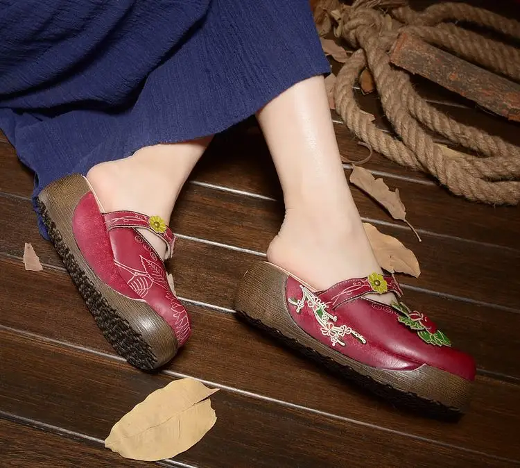 Careaymade-обувь ручной работы из воловьей кожи в народном стиле; обувь в стиле ретро mori girl; Женская Повседневная Sandals151-1