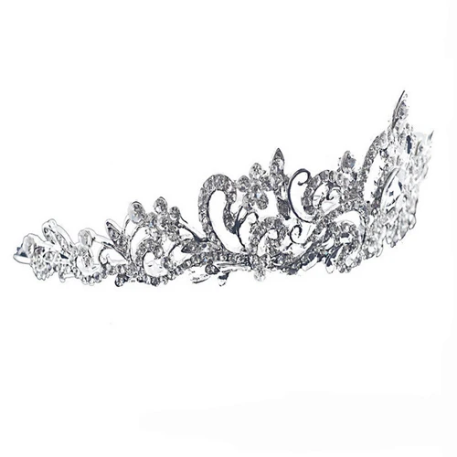 Горячее свадебное, королевское, для невесты выпускного вечера австрийский кристалл оголовье тиара Корона Вуаль ювелирные изделия для волос 5U7F 6SQ4 7EVH