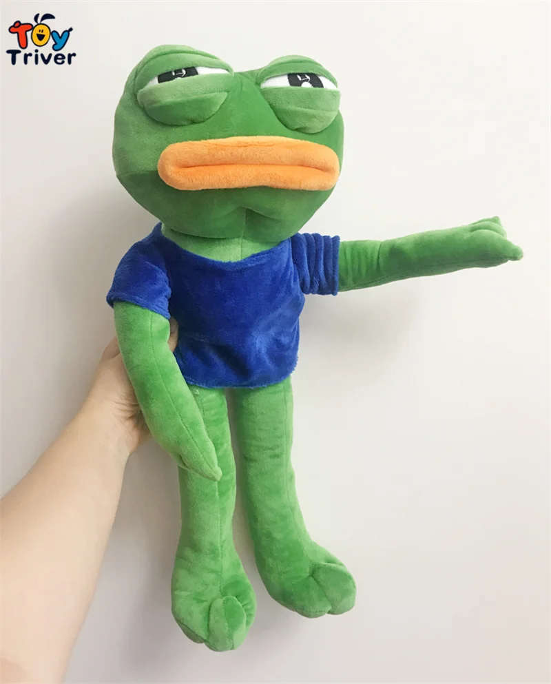 Kawaii Sad Frog плюшевые игрушки Triver мягкие животные куклы детские дети девочка мальчик игрушки Забавный подарок на день рождения украшение дома