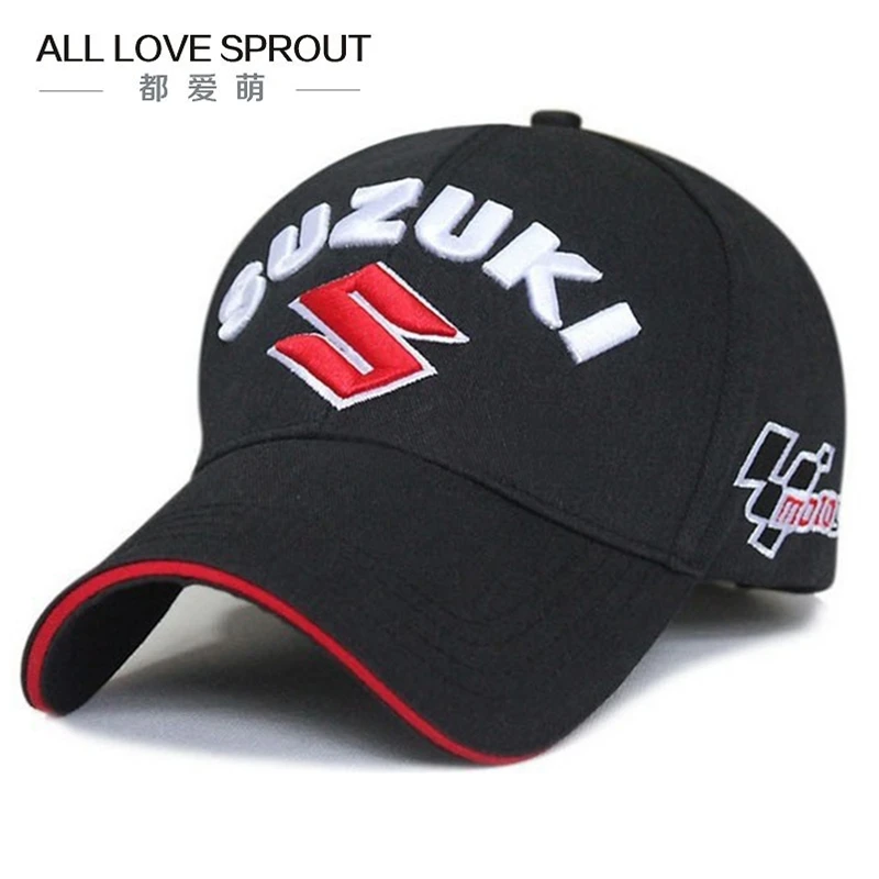 

2018 free ship Motorcycle Racing Cap Hat summer SUZUKIS caps hat baseball cap hat adjustable cotton embroideried moto gp cap