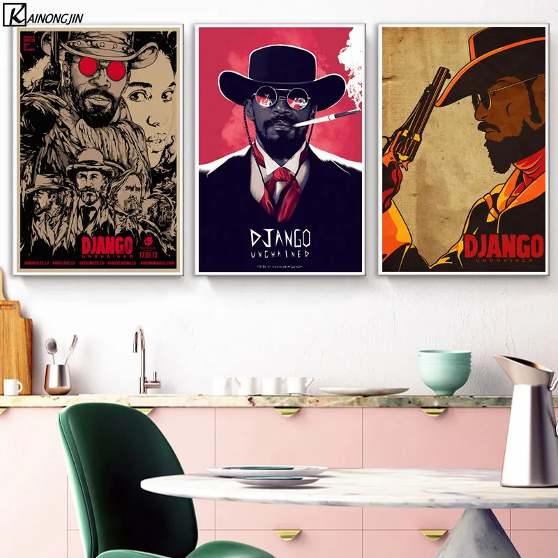 

Poster Quentin Tarantino Django Unchained Classic Movie Wall Art Canvas Painting Posters and Prints Room Decorative Home Decor
