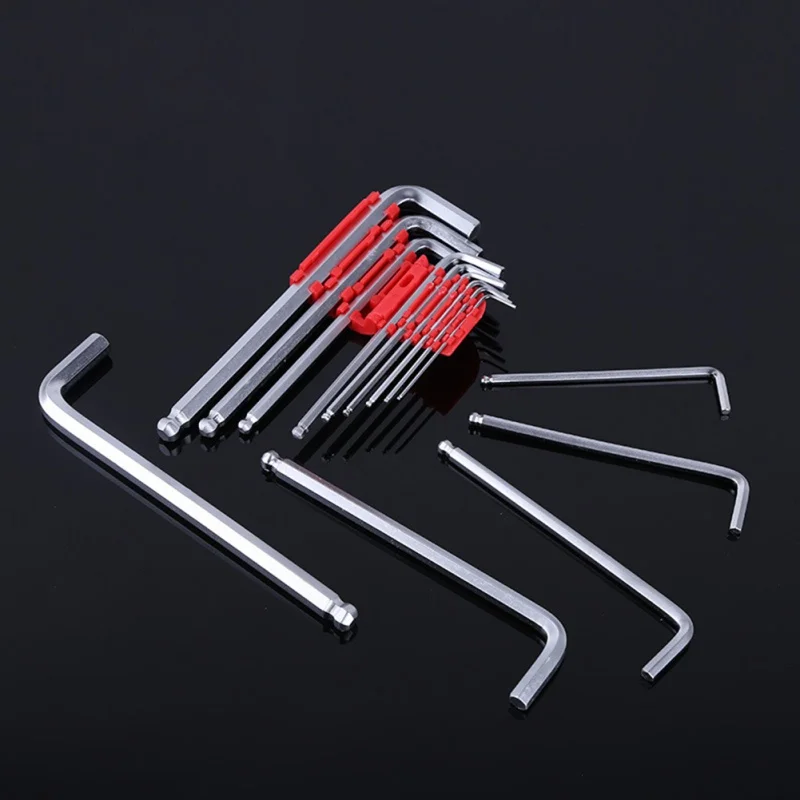 Hand Tools 1.5-10mm Wrench Set Rustproof and Abrasion Star Key Hex Key Hand Tool Set 9Pcs