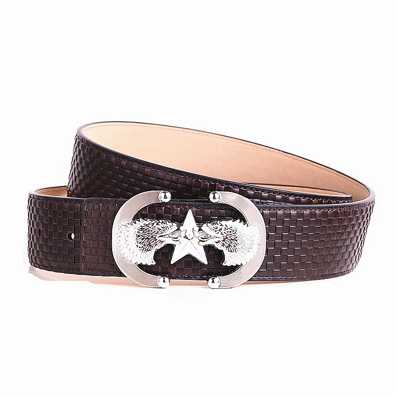 2017European-Style-Luxury-Brand-Name-Designer-Plaid-Pattern-Genuine-Leather-Belt-Men-Women-New-Fashion