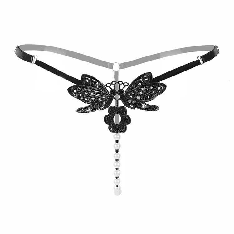

Womens Underwear Sexy Ladies Embroidery Butterfly Panties G-string V-string for Women Adjustable Thong Lenceria Sexy Mujer